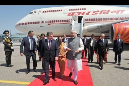 PM Modi Lands in Tashkent on High-Stakes Central Asia Tour: President Mirziyoyev Extends Special Airport Welcome
