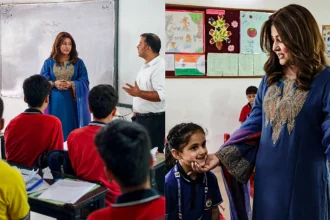 Television Star Hina Khan Visits Border Town School in Boniyar; Urges Youth to Chase Ambitions with Dedication