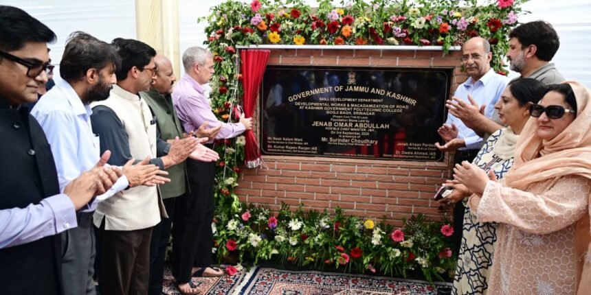 CM Omar Abdullah Lays Foundation for Development Works at Kashmir Govt Polytechnic; Urges Youth to Look Beyond Govt Jobs