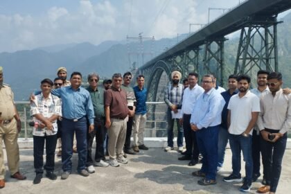 Media Delegation from Ahmedabad Tours Engineering Marvels in Reasi: Chenab Arch, Anji Khad Bridge, and Salal Hydel Station Reviewed