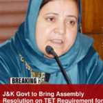 J&K Govt to Move Resolution in Assembly Against TET Mandate Education Minister Sakina Itoo