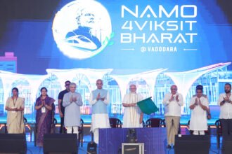 PM Narendra Modi Lays Foundation Stone, Inaugurates & Dedicates Projects Worth Over ₹35,000 Crore in Vadodara, Gujarat