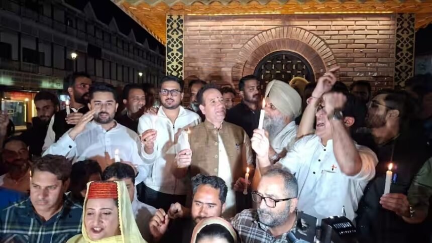 ‘Ashirwad Ka Diya’: BJP Workers Light Lamps at Srinagar’s Historic Lal Chowk on PM Modi’s 76th Birthday