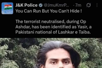 ‘You Can Run But Can’t Hide’ LeT Terrorist Neutralised in Budgam Encounter Identified as Pakistani National ‘Yasir’