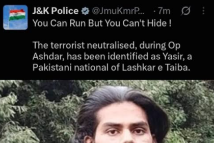 ‘You Can Run But Can’t Hide’ LeT Terrorist Neutralised in Budgam Encounter Identified as Pakistani National ‘Yasir’